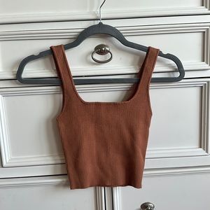 Ribbed crop top!